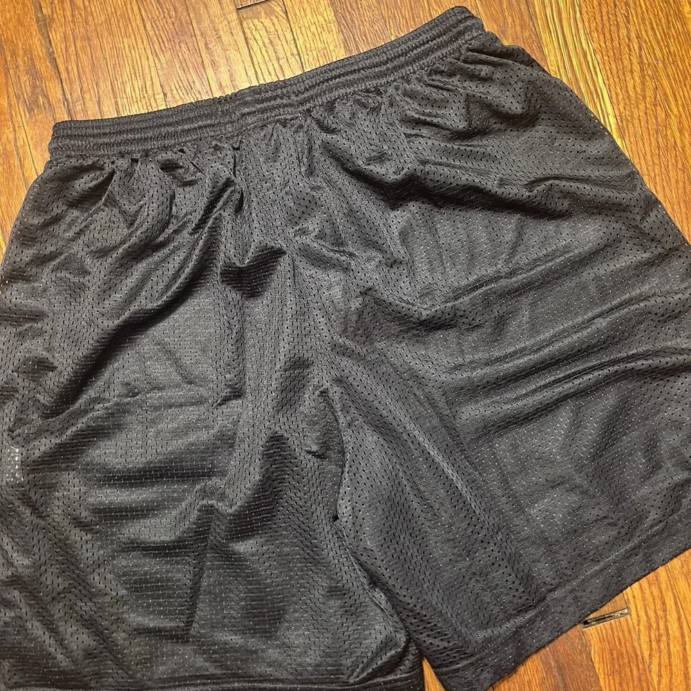 West Virginia University Sportek Shorts Size Medium Black Polyester Preowned
